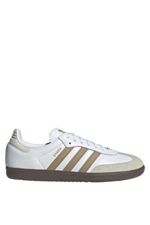 Samba OG leren sneakers wit/lichtbruin