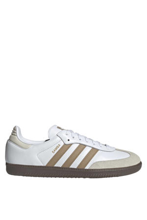 Samba OG leren sneakers wit/lichtbruin