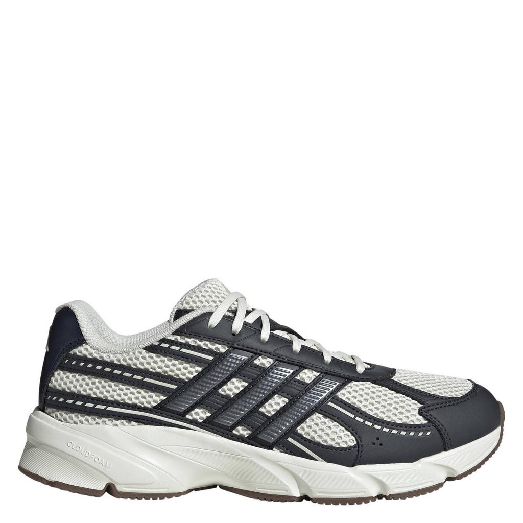 Ecru en donkerblauwe heren adidas Sportswear Technochaos 2000 mesh sneakers platina van mesh-pu/voering: mesh/voetbed: eva met veters