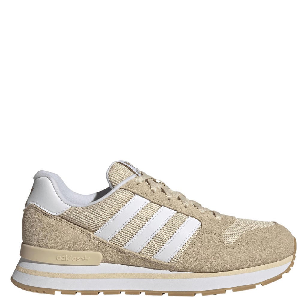 Zand en witte unisex adidas Originals ZX 500 RS sneakers van mesh-suède/voering: mesh/voetbed: eva met veters