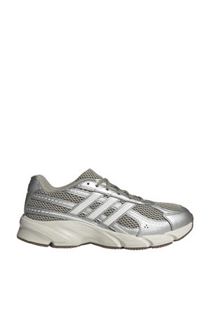 Technochaos 2000 mesh sneakers grijsgroen/wit/zilver