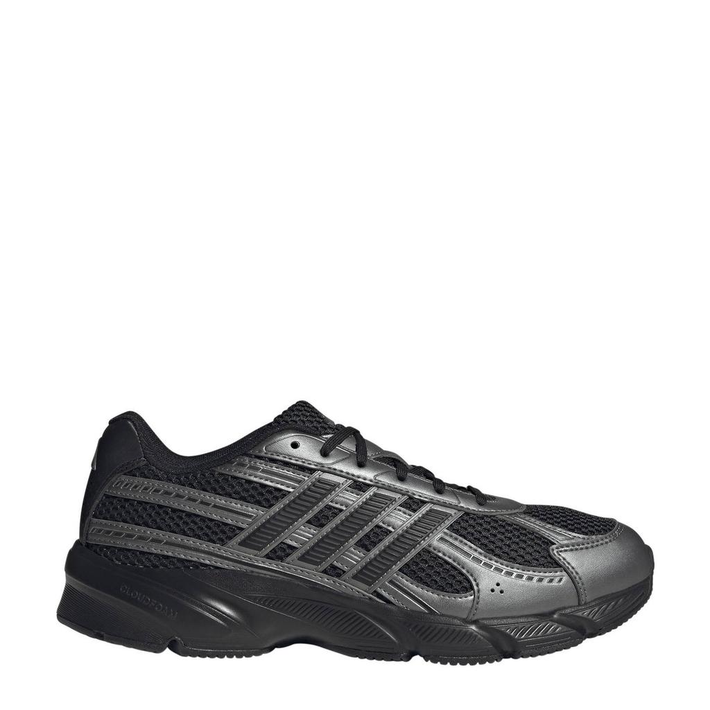 Zwart en antraciete heren adidas Sportswear Technochaos 2000 mesh sneakers van mesh-pu/voering: mesh/voetbed: eva met veters