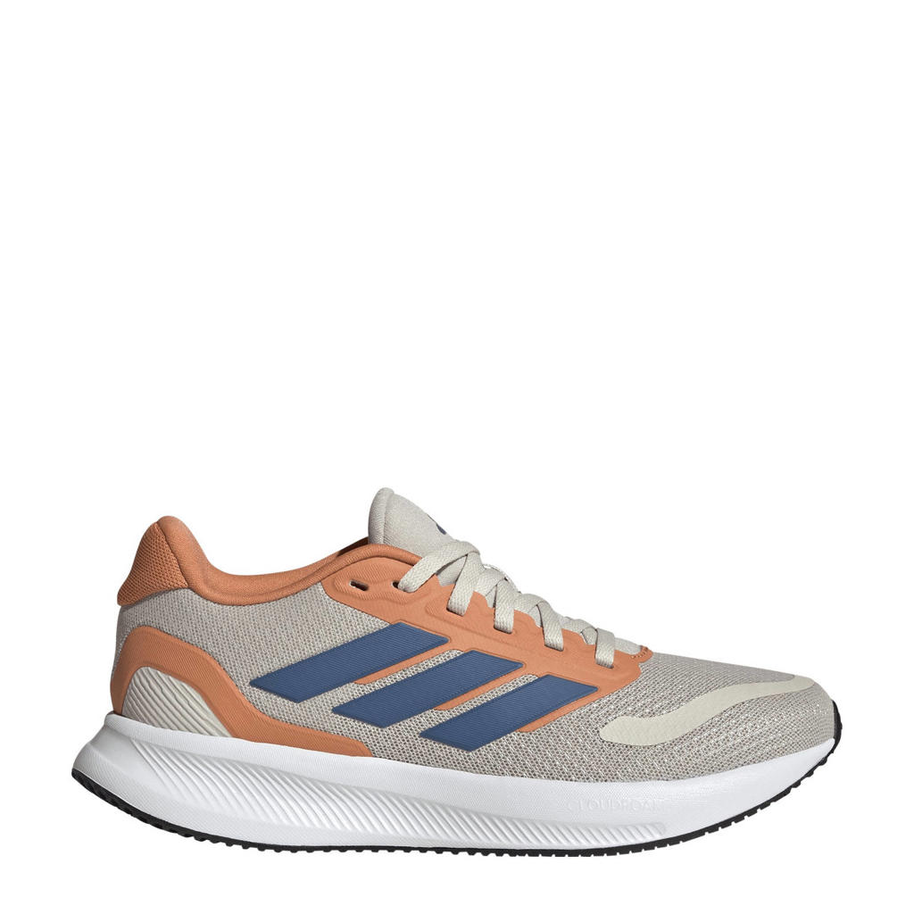 Zand, blauw en oranje jongens en meisjes adidas Sportswear Runfalcon sportschoenen van mesh-pu/voering: mesh/voetbed: eva met veters