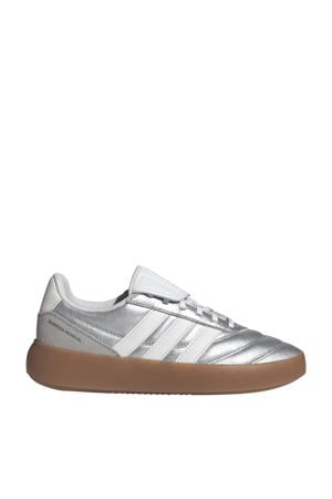 Barreda Mundial leren sneakers zilver/wit