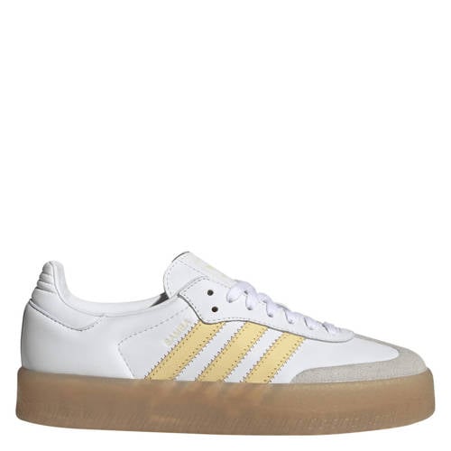 adidas Originals Sambae sneakers wit/geel afbeelding