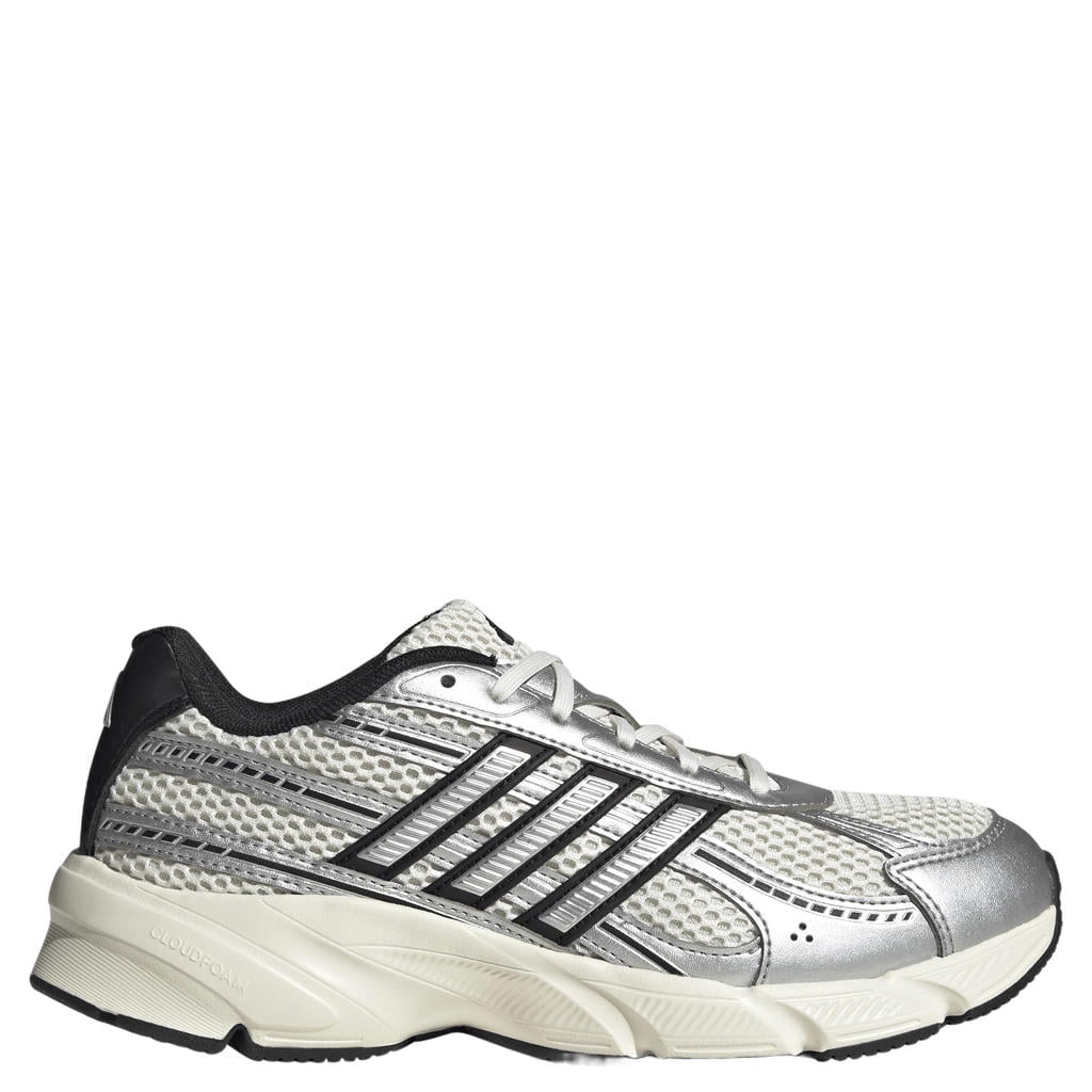 Wit, zilver en zwarte dames adidas Sportswear Technochaos 2000 sneakers van mesh-pu/voering: mesh/voetbed: eva met veters