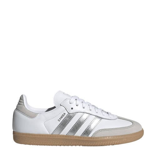 adidas Originals Samba OG sneakers wit/zilver metallic afbeelding