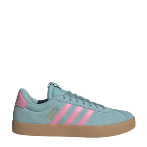 VL Court 3.0 suede sneakers lichtblauw/roze