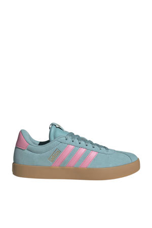VL Court 3.0 suede sneakers lichtblauw/roze