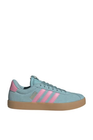 VL Court 3.0 suede sneakers lichtblauw/roze