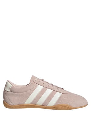 Grand Court Low leren sneakers lichtroze/ecru