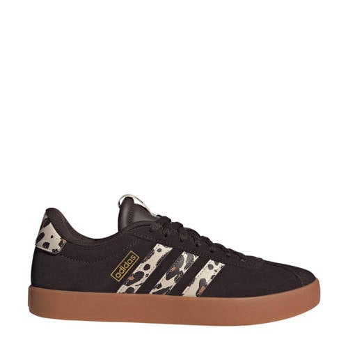 adidas Sportswear VL Court sneakers donkerbruin/dierenprint afbeelding