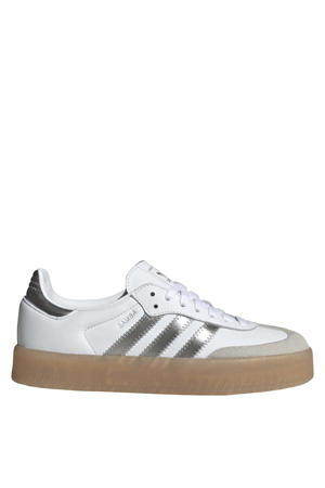 Sambae sneakers wit/zilvergrijs