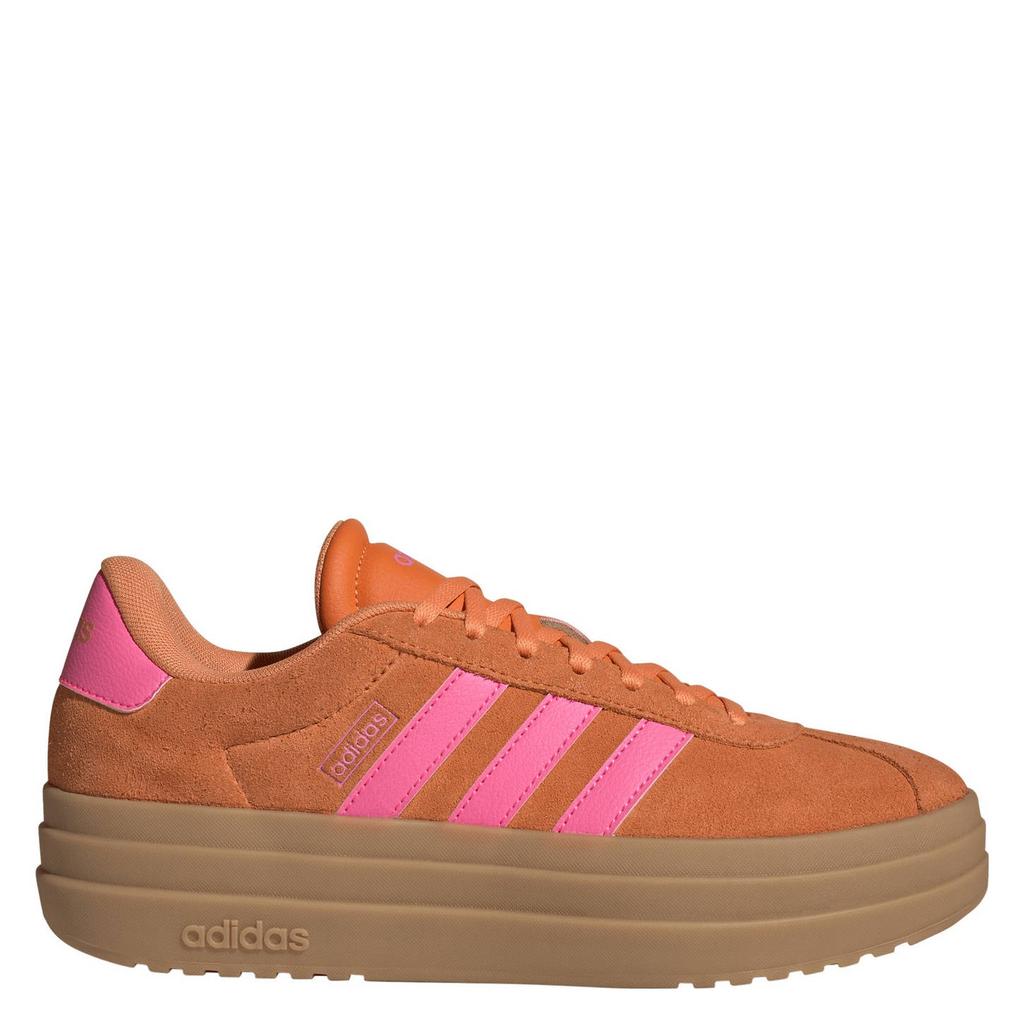 Oranje en roze dames adidas Sportswear VL Court Bold sneakers van suède/voering: mesh/voetbed: eva met veters