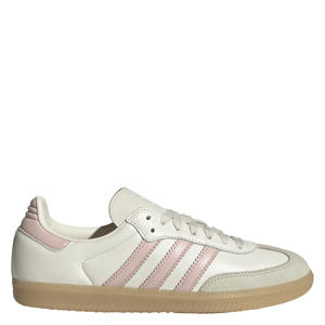 Samba OG leren sneakers wit/lichtroze