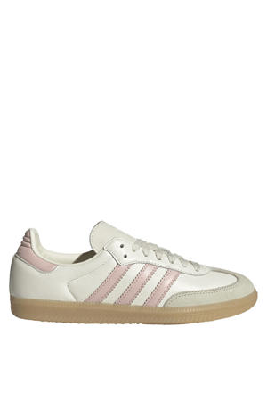 Samba OG leren sneakers wit/lichtroze