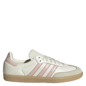 Samba OG leren sneakers wit/lichtroze