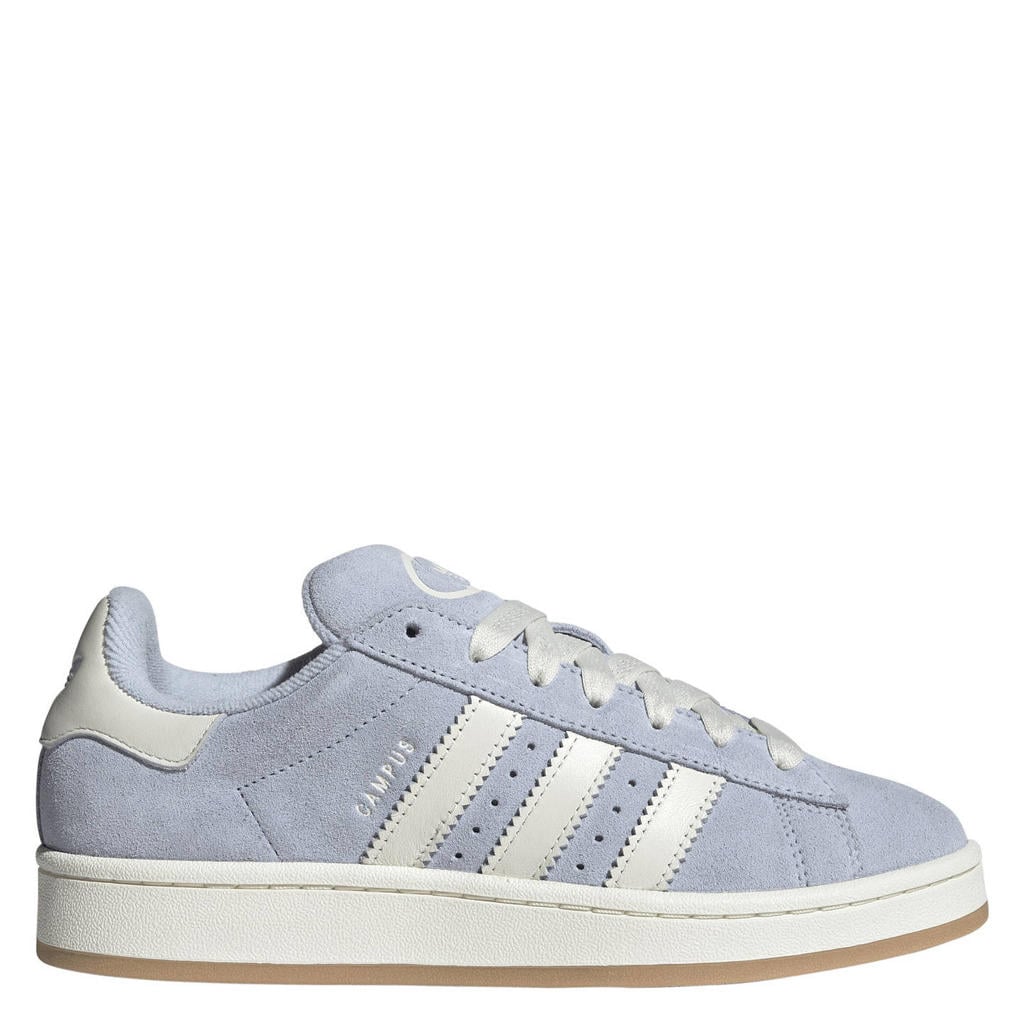 Lichtblauw en ecru dames adidas Originals Campus 00s sneakers van leer/voering: mesh/voetbed: eva met veters
