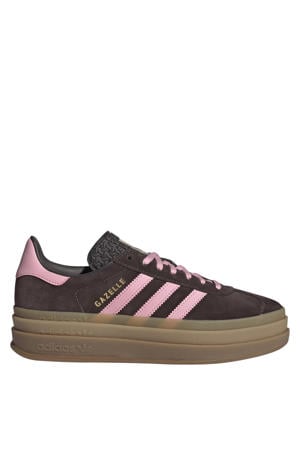 Gazelle Bold sneakers donkerbruin/roze