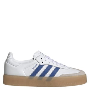 Sambae sneakers wit/kobaltblauw