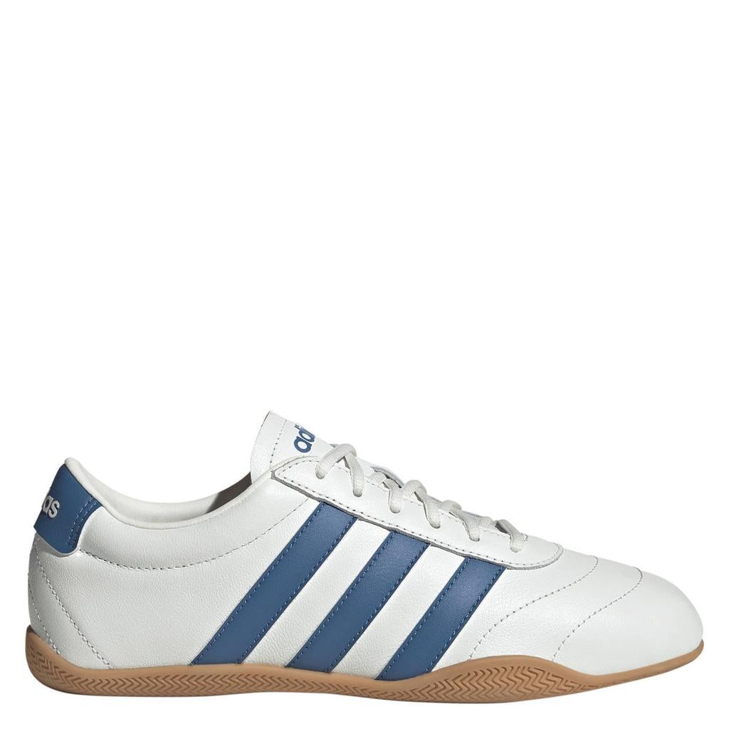 Wit en blauwe dames adidas Sportswear Grand Court Low leren sneakers van leer-imitatieleer/voering: mesh/voetbed: eva met veters