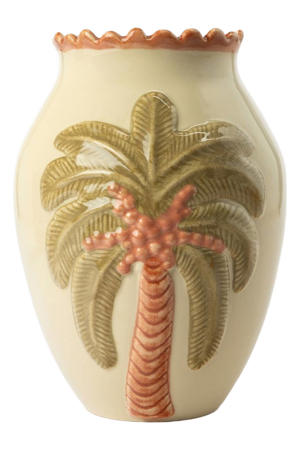 vaas met palmboom (26 cm x 19 cm)