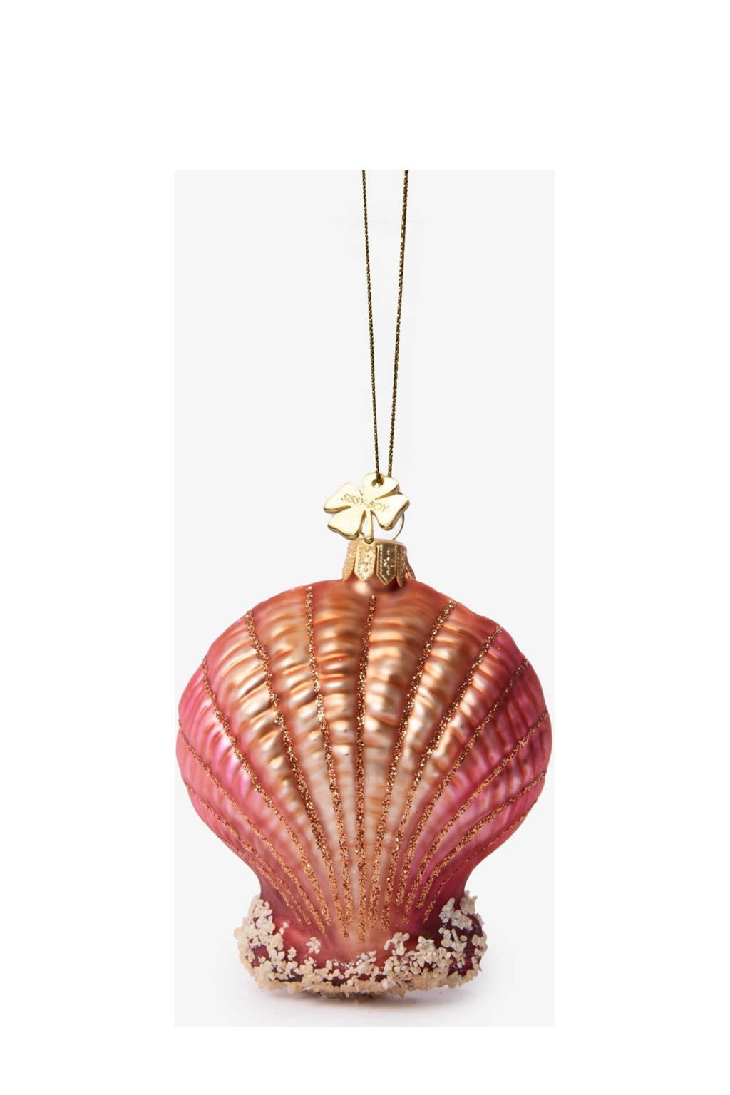 Sissy-Boy glazen kerstornament van een schelp (8cm)