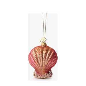 glazen kerstornament van een schelp (8cm)