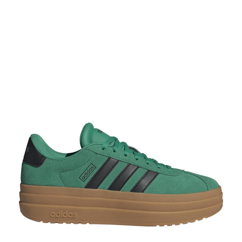 Groen en zwarte dames adidas Sportswear VL Court Bold sneakers van suède/voering: mesh/voetbed: eva met veters