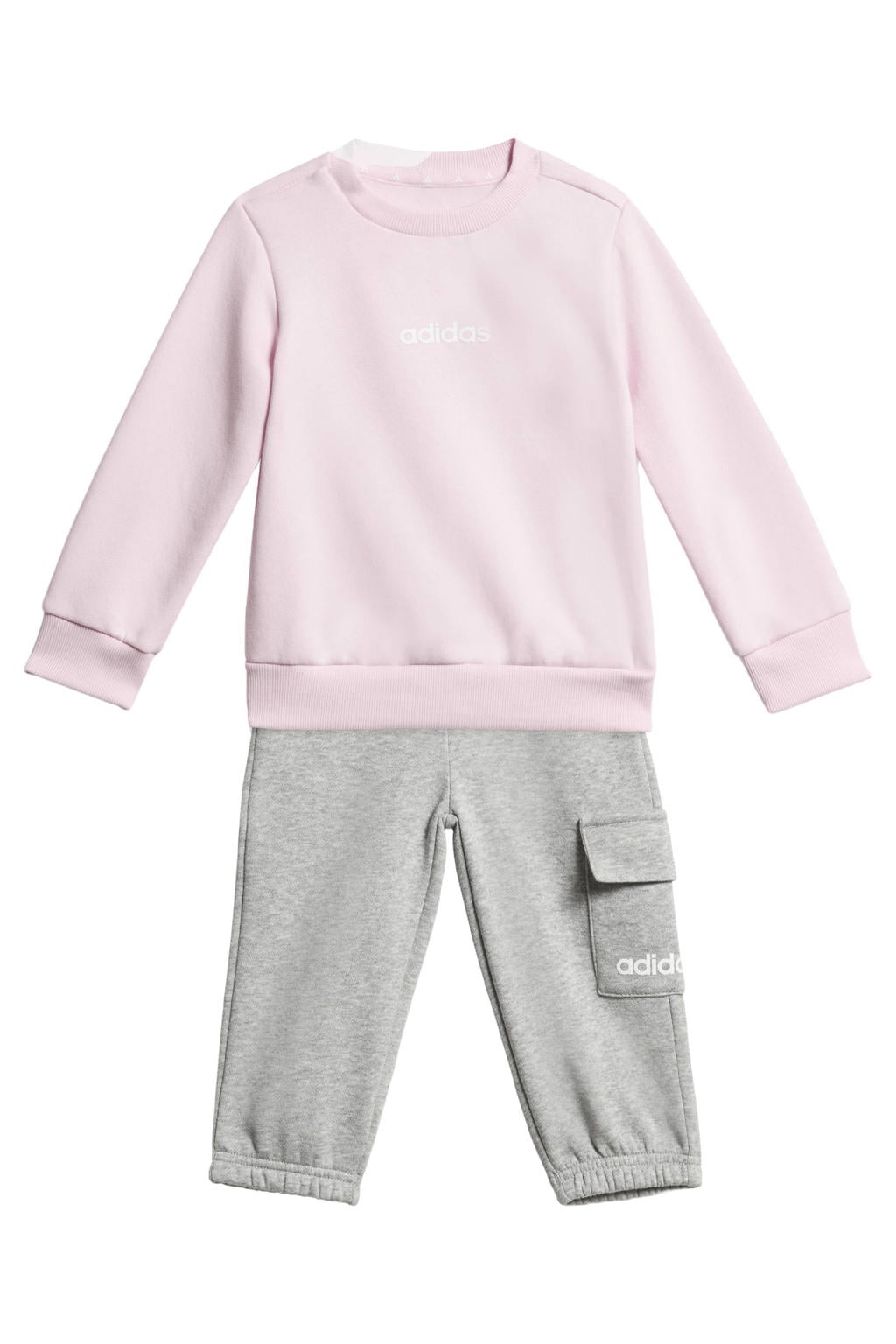 adidas Sportswear joggingpak lichtroze/grijs