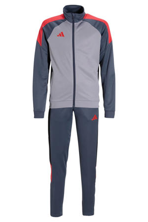 Junior trainingspak Tiro26 grijs/rood