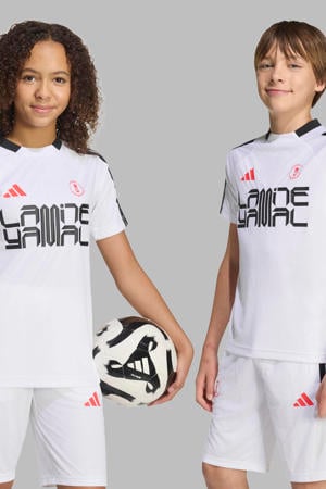 voetbalshirt Lamine Yamal wit/zwart