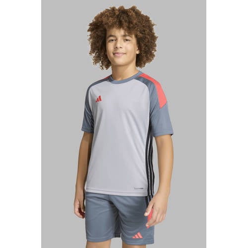 adidas Performance voetbalshirt Tiro grijs afbeelding