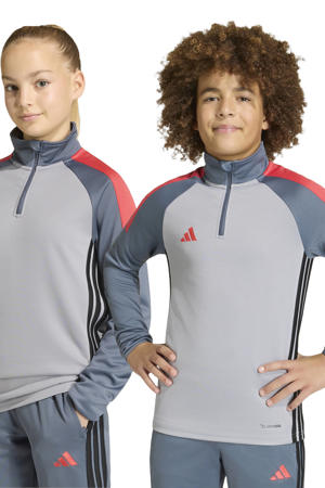 voetbalshirt Tiro grijs/rood
