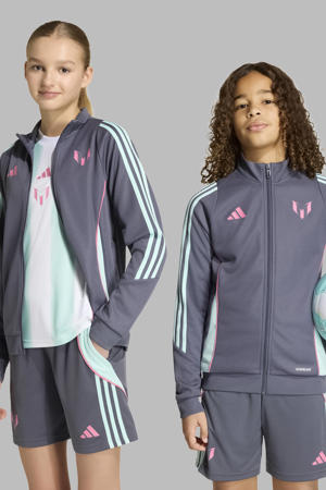 Junior trainingsjack Messi grijs