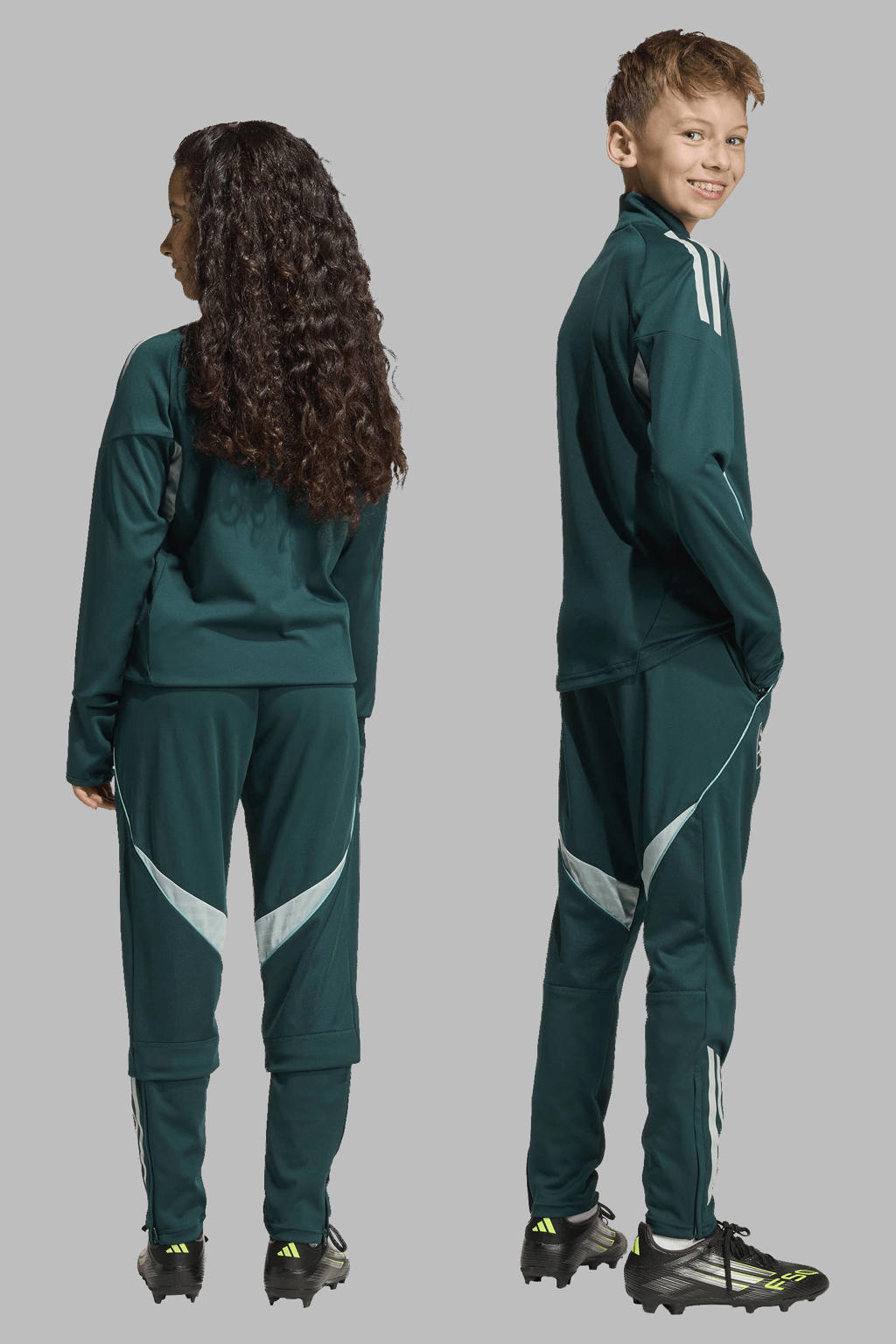 Groene jongens en meisjes adidas Performance Junior Arsenal FC trainingsbroek van polyester