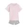 adidas Sportswear set T-shirt + short - roze/grijs