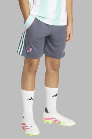 voetbalshort Messi grijs