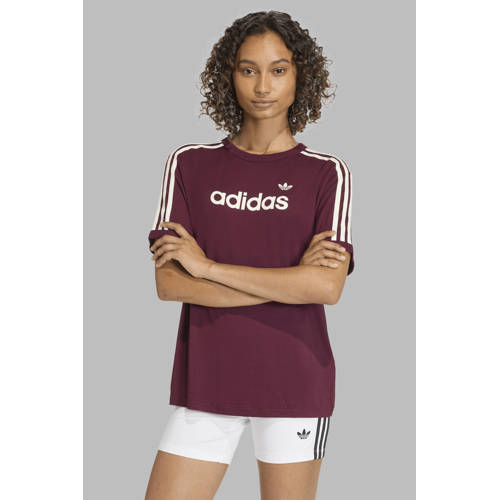 adidas Originals T-shirt donkerrood afbeelding