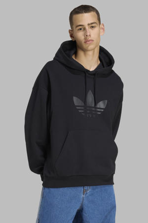 hoodie Trefoil zwart/wit