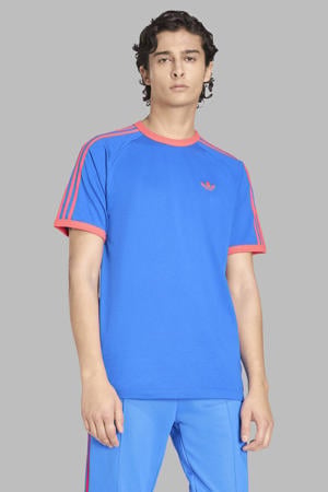 Cali T-shirt blauw/oranje