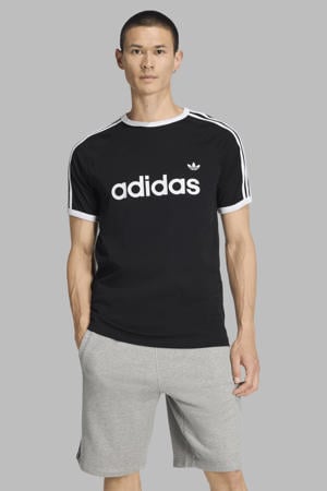 T-shirt zwart/wit