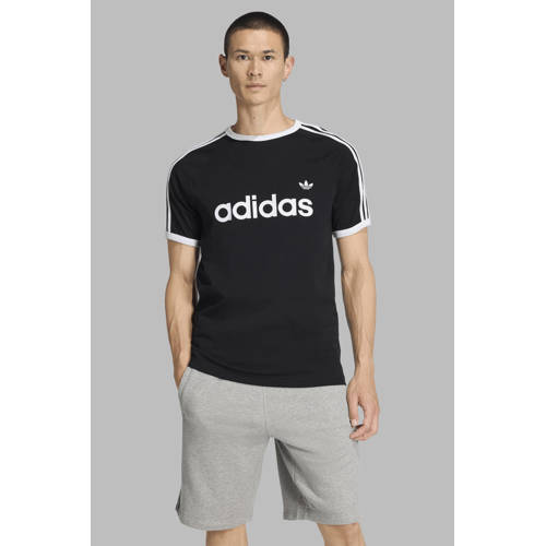 adidas Originals T-shirt zwart/wit afbeelding