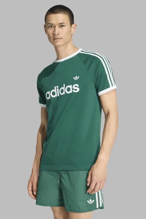 T-shirt groen/wit