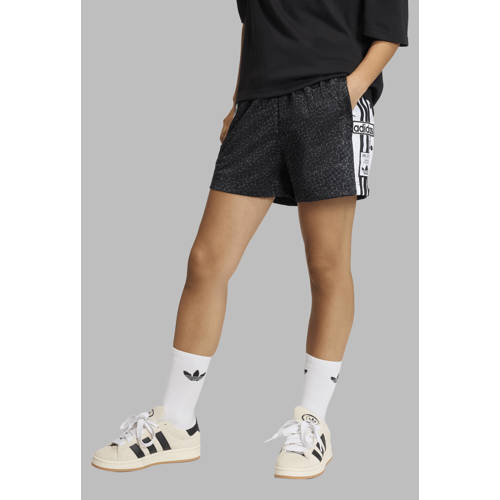 adidas Originals sweatshort dierenprint zwart afbeelding