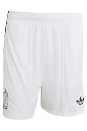 thumbnail: Witte heren adidas Performance Senior België voetbalshort Uit van polyester met elastische tailleband met koord