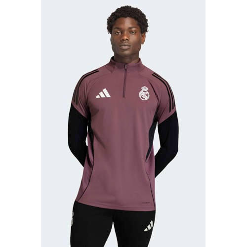 adidas Performance Senior Real Madrid voetbalshirt Training roodbruin afbeelding