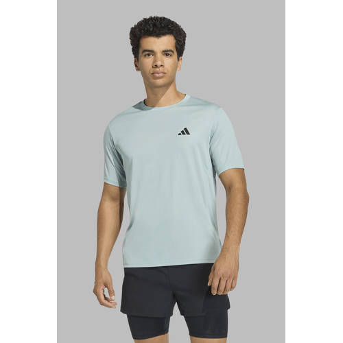 adidas Performance sportshirt Workout Essentials lichtblauw afbeelding