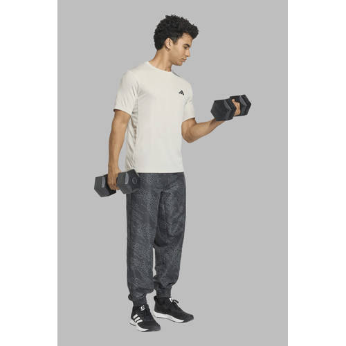 adidas Performance sportshirt Workout Essentials lichtgrijs afbeelding
