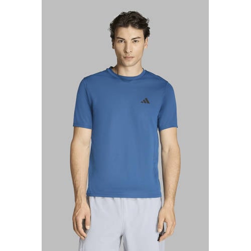 adidas Performance sportshirt Workout Essentials blauw afbeelding